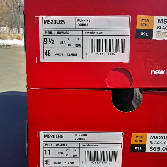 New Balance 520 Comfort Ride Size 9.5 / 11 WIDE MN - Picture 8 of 8